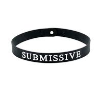 Black Silicone Submissive Collar