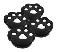 Black Silicone Tennis Racket 4pcs Vibration Dampener | Doughnut Shape, Won’t Fall, for Matches and Practice Sessions, Arm Comfort Support