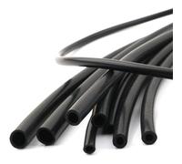 Black Silicone Tube 2mm/3mm/4mm/5mm/6mm ID Flexible Rubber Hose Black High Temperature for Water Hose Air Tube(5m,Id 4mm od 7mm)