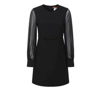 Black Silk Dress with Georgette Sleeves - female - Max Mara Studio - Short Dresses - Black - S - Dresses S