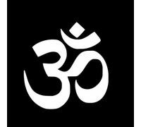 Black/Silver Design OM Design Symbol Car Sticker Simple Vinyl Decal Decorative Accessories 14.8CMx15.1CM Car Body Rearview Mirror Glass Tank Cap Sticker Decoration