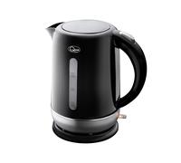 Black Silver Fast Boil Kettle 1.5L Spout Filter Plastic Water Boiler Storage Jug
