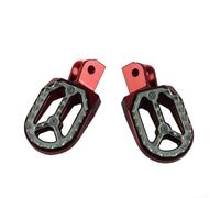 Black Silver Foot Pegs for Dirt Bike 2-Pack Set(JT-011 Red)