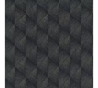Black Silver Geometric Diamond Vinyl Wallpaper - 10.05m x 53cm Roll - Bedroom Living Room Lounge - Modern Feature Statement Wall - Contemporary Versatile Sophisticated - Paste The Wall Extra Washable