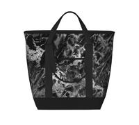 Black Silver Graphite Gray Marble Stone,Lunch Bags Large Capacity Insulated Tote Bag for Women Men Work Picnic Travel