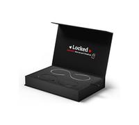 (Black & Silver) Locked Unisex Permanent Couples Bracelets with Special Clasp - Perfect Date Night Gift for Anniversary, Mothers Day, Ramadan and Birthday