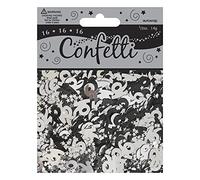 Black/Silver Number 16 Confetti