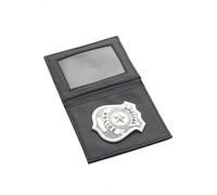 Black & Silver Police Badge In Wallet Costume Set