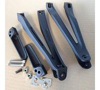 Black Silver Rear Passenger Foot Pegs Bracket for for Yamaha Yzf R1 2004-2008