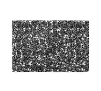 Black Silver Sequins Sparkling Elegant Pattern, 1000 Pieces Jigsaw Puzzles, Wooden Jigsaw Family Game Wall Decor for Adults Teens