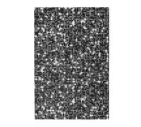 Black Silver Sequins Sparkling Elegant Pattern, Jigsaw Puzzles 1000 Pieces, Wooden Jigsaw Family Game Wall Decor for Adults Teens