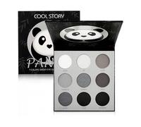 Black/Silver Smoky Eyeshadow Palette White Black Eye Shadows Palette Matte Shimmers Eye Makeup Palette Gray White Shade