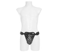black/silver The Gatekeeper Men’s Lockable Chastity Belt