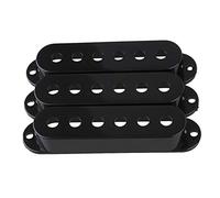 Black Single Coil Pickup Cover Volume For Electric Guitar Pack of 3