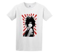 Black Siouxsie Sioux and The Banshees Goth Punk Rock Fashion Men's T-Shirt Short Sleeve White L