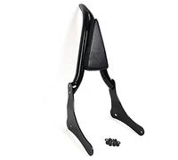 Black Sissy Bar, Detachable Passenger Backrest Rear Pad Fit for Kawasaki Vulcan 650 S [17 Inches]