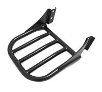 Black SissyBar Backrest Luggage Rack Compatible With Heritage Softail