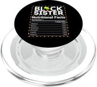 Black Sister Nutritional Facts Melanin Sista Nutrition Fact PopSockets PopGrip for MagSafe