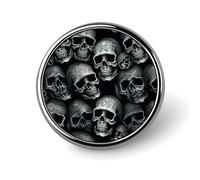 Black Skull Blank Round Badges Round Badge DIY Pin Back Buttons Clear Button Pins for Craft Projects Badge Making Accessories