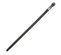 Bristol Novelty BA2151 Wall Skull Cane for Fancy Dress, Mens, Solid, Black, One Size