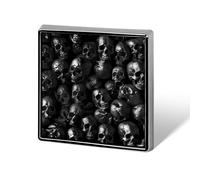 Black Skull Head Pin Badges for Women Men Brooch Jacket Bag Pins Cute Jewelry
