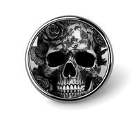 Black Skull Rose Blank Round Badges Round Badge DIY Pin Back Buttons Clear Button Pins for Craft Projects Badge Making Accessories