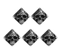 Black Skull Rose Car Air Freshener Hanging Incense Chips 5 Pack Automotive Scented Hanging Sheets for Car Home Auto Interior Decor Rhombus,Gray-Style
