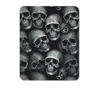 Black Skull Rubber Mouse Pad