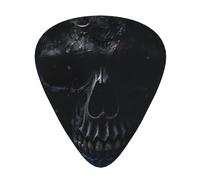 black skull3 print Celluloid Guitar Plectrums for Acoustic Guitar Bass,Guitar Picks with Organizer Box