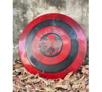 BLACK SKY NAUTICALS Captain America Hydra Shield - Red Skull Hydra Shield Marvel Cinematic Universe Shield for Use Cosplay and Roleplay Shield