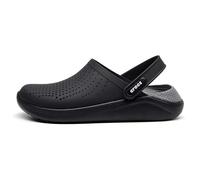 (Black/Slate Grey, UK M7/W8 - US M8/W10 - EU 41/42) 2024 NEW Classic Sandal Clogs Lightweight Beach Slip Shoes Slipper UK Size