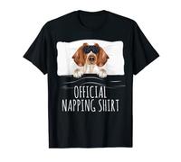 Black Sleep Mask Welsh Springer Spaniel Official Napping T-Shirt
