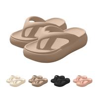 black sliders women Flip Flops for Women Pillow Soft Cloud Sliders Non-Slip Comfort Lightweight Thick Sole Foam Slippers Plantar Fasciitis Orthopedic Sandals Summer Beach Shoes Pool Bathroom Slides