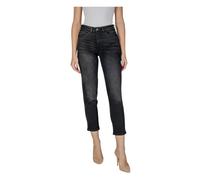 Black Slim Fit Jeans - female - ICHI - Cropped Jeans - Black - W25 - Jeans W25