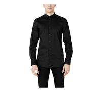 Black Slim Fit Long Sleeve Shirt - male - Antony Morato - Casual Shirts - Black - S - Shirts S
