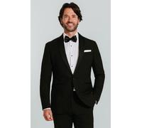 Black Slim Fit Satin Shawl Lapel 2 Piece Tuxedo Dobell Black 36S