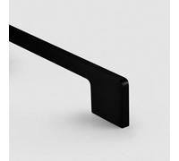Black Slimline Square Cabinet Pull Handle - Solid Brass - Hole Centre 320mm - Se Home