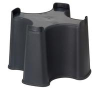Black Slimline Water Butt Stand Accessory Easy Tap Access For 100L Rainwater Collectors Stable Weather Resistant Support Base