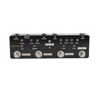 Black Small Guitar Signals Buffer with Low Noise Circuit Metal Texture for Long Cable Runs and Multiple Pedal Setups Old Accelerate Pedal