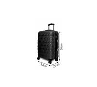 (Black, Small) Hampton & Stewart Diamond Design HardShel Suitcase