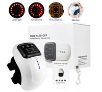 (black) Smart Knee Massager Air Pressure Vibration Heating Infrared Knee Pain Relief Massager