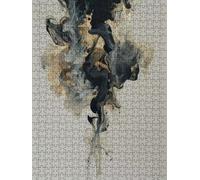 Black Smoke Jigsaw Puzzle 6000 Piece, Puzzles for Adults 6000, The Impossible Challenge, Jigsaw Puzzle Games Classic Educational, Wooden Puzzles, for Home Wall Decoration Gift FNKL1-398