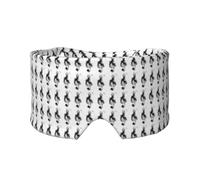 Black Smoke Music Print Eye and Ear Muffs Soft Blackout Blocking Sleeping for Adults Kids Travel Nap Aid