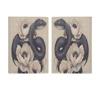 Black Snake And Flower Leather Passport Holder Covers Case Minimalist Passport Sleeve Travel Wallet Passport Book Holders for Women Men, style, 20.3x13.8cm