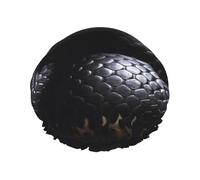 Black Snake Shower Cap for Women Men Large Reusable Shower Bonnet Double-Layer Waterproof Bath Caps Elastic Band Hair Hat for All Hairstyles, Travel-Friendly Color706