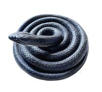 Black Snake Soft Rubber Lifelike for Halloween and April Fool's Day Pranks-123cm/48.4