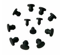 Black Snap-on Hole Plug Silicone Rubber Blanking End Caps Seal Stopper 2.5~14mm (12mm)