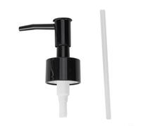 Black Soap Dispenser Pump Head 28 Thread Standard(Bright Black) | Matte black ABS plastic, resists tarnish, fits 28mm bottles, for ideal for shampoo, conditioner