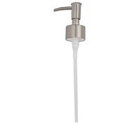 Black Soap Dispenser Pump Head 28 Thread Standard(Silver Brushed) | Matte black ABS plastic, resists tarnish, fits 28mm bottles, for ideal for shampoo, conditioner