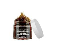 Black Soap with Argan and RoseMorocco Soap, Morocco Body Scrub, Black Soap, Black Soap, Exfoliate, for Body, Face, Hands and Feet, Cleans the Skin